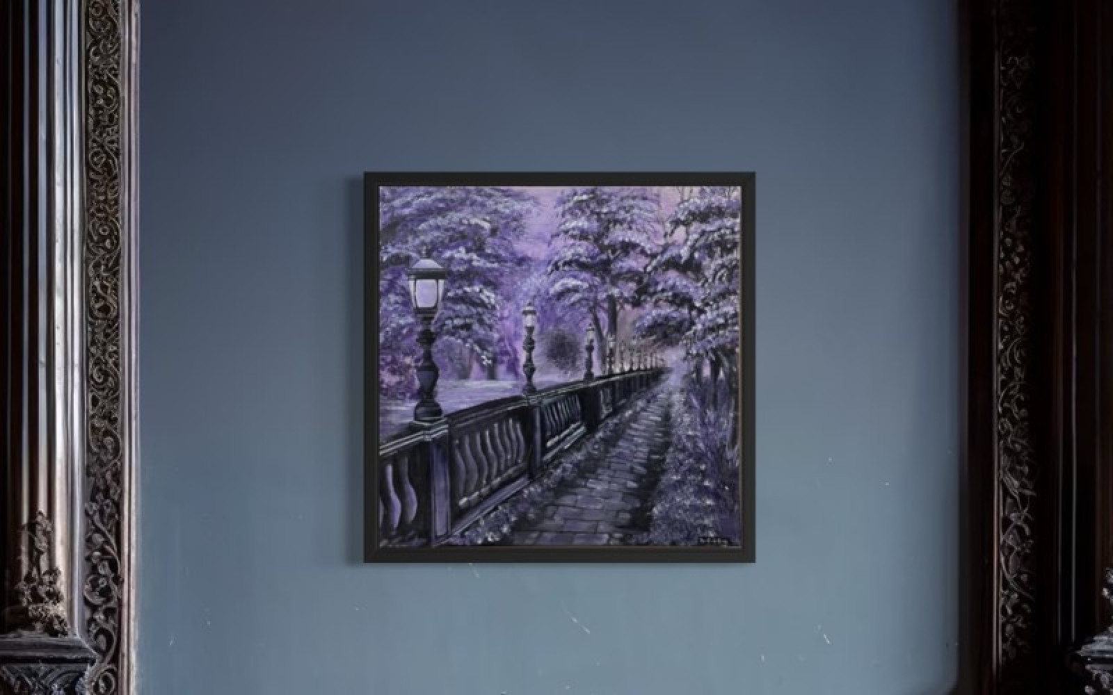 A scene drenched in silence 