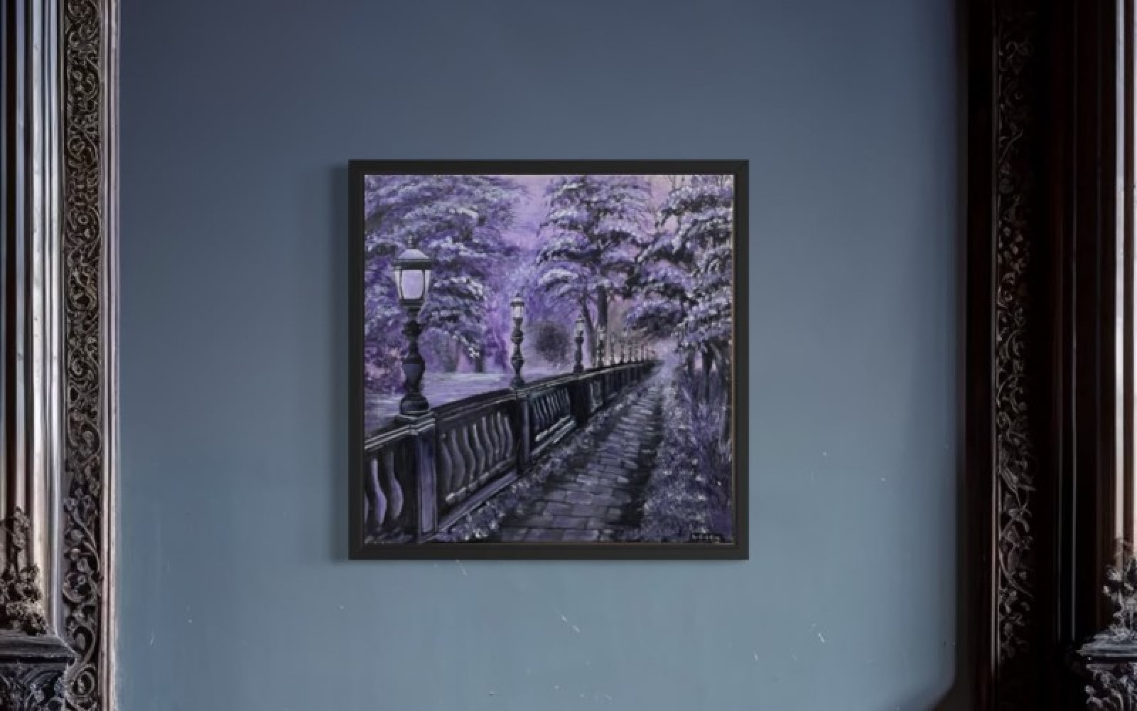 A scene drenched in silence 