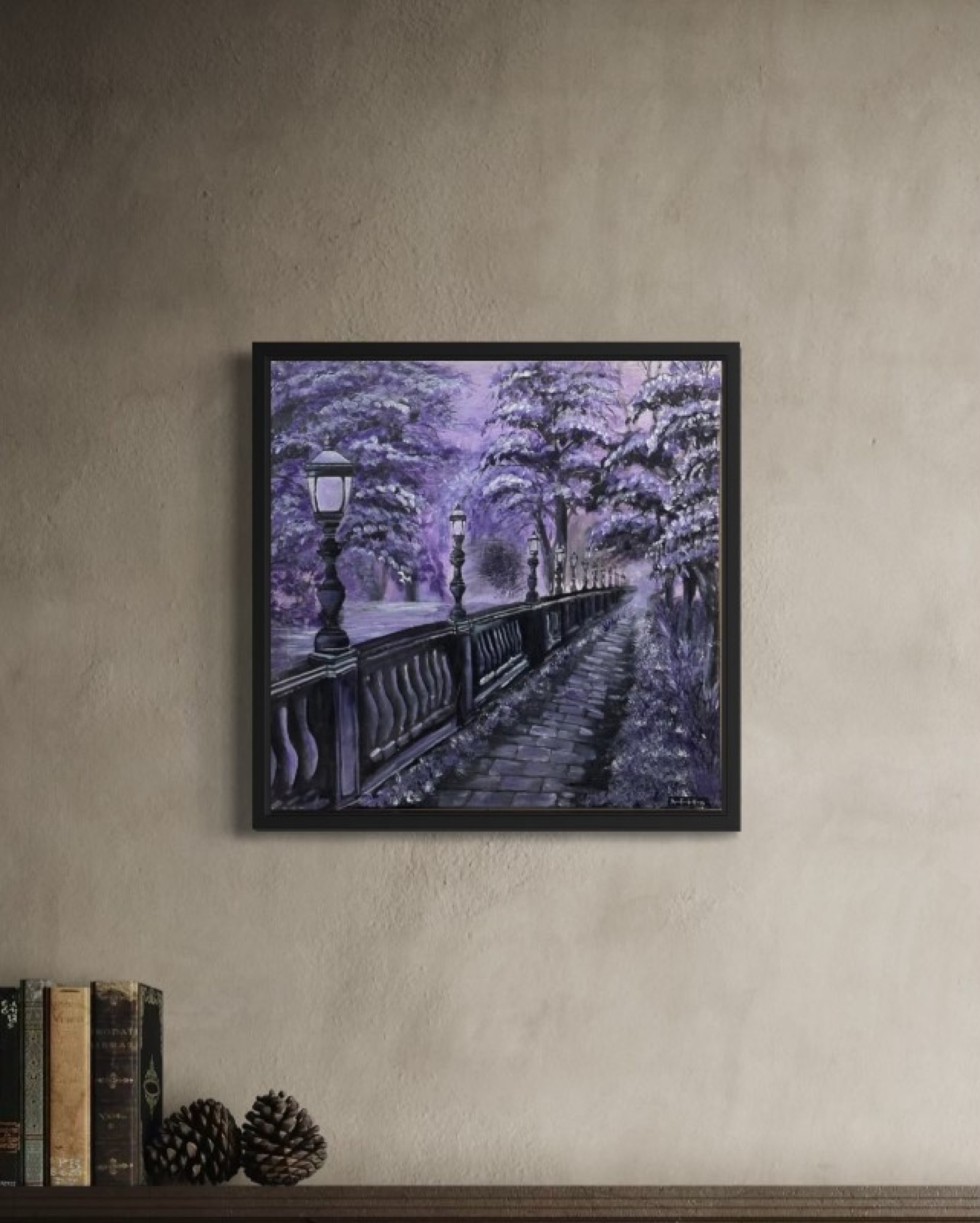 A scene drenched in silence 